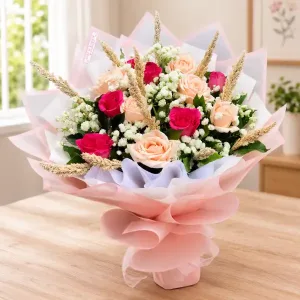 pink rose bouquet philippines